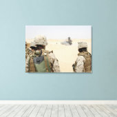 Marines en zeilors canvas afdruk (Insitu (Houten vloer))