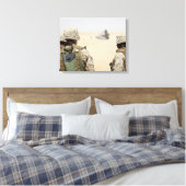 Marines en zeilors canvas afdruk (Insitu (Slaapkamer))