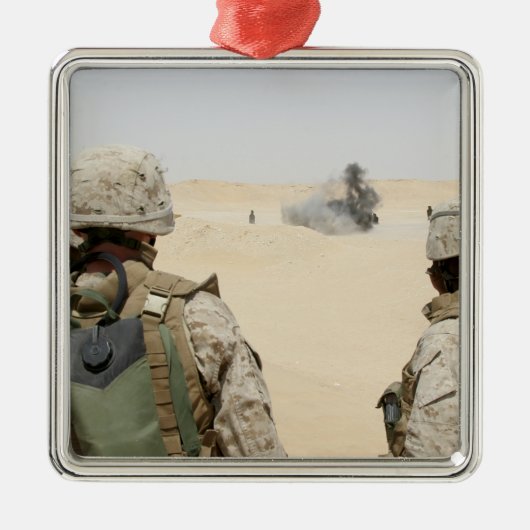 Marines en zeilors metalen ornament (Voorkant)