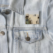 Marines en zeilors vierkante button 5,1 cm (In situ)