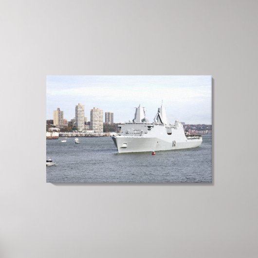 Marines en zweefgetouwen mannen de rails canvas afdruk (Voorkant)