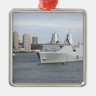 Marines en zweefgetouwen mannen de rails metalen ornament