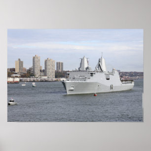 Marines en zweefgetouwen mannen de rails poster