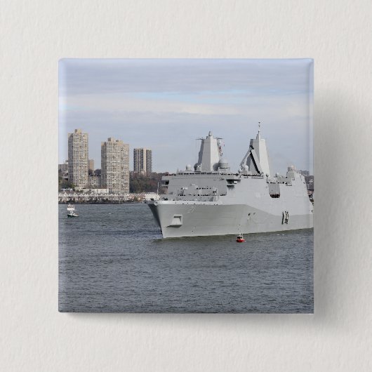 Marines en zweefgetouwen mannen de rails vierkante button 5,1 cm (Voorkant)