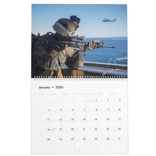 Marines Militaire fotokalender Kalender (Jan 2026)