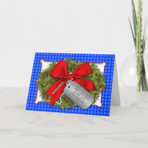 MARINES MILITARY HOLIDAY - CHRISTMAS WREATH FEESTDAGEN KAART