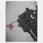 MARINES RAISE FLAG IN IWO JIMA FLEECE DEKEN (Voorkant)