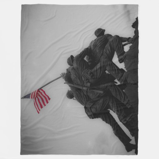 MARINES RAISE FLAG IN IWO JIMA FLEECE DEKEN (Voorkant)