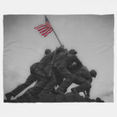 MARINES RAISE FLAG IN IWO JIMA FLEECE DEKEN (Voorkant (Horizontaal))
