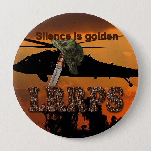 Marines Rangers LRPS Recon Ronde Button 4,0 Cm (Voorkant)