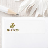 Marines (stencil) etiket (Insitu)