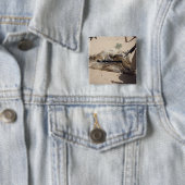 Marines Vierkante Button 5,1 Cm (In situ)