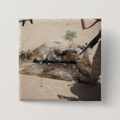 Marines Vierkante Button 5,1 Cm (Voorkant)