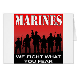 Marines we vechten wat je bang maakt