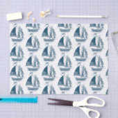 marinesailingboot2 Patroon Tissuepapier (Craft)