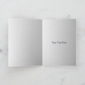 marinesbloemen bruiloft met waterverf bedankkaart (Binnen)