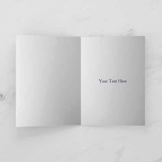 marinesbloemen bruiloft met waterverf bedankkaart (Binnen)