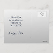 marinesbloemen bruiloft met waterverf briefkaart (Achterkant)