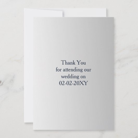 marinesbloemen bruiloft met waterverf kaart (Achterkant)