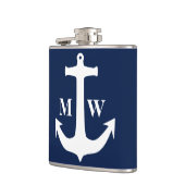 marineschandaal rond de witte Anchor Heupfles (Links)