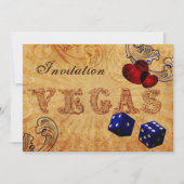 marineschandje Vegas bruiloft nodigt uit Kaart (Voorkant)