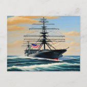 marineschip-Briefkaart Briefkaart (Voorkant)