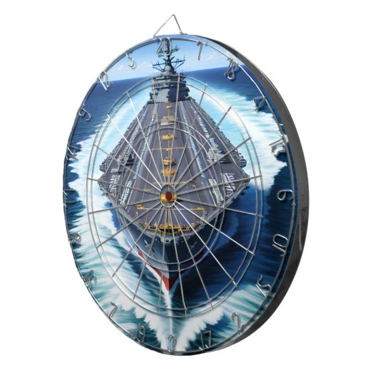 Marineschip Dartboard Dartbord (Voorkant Rechts)
