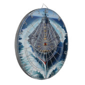 Marineschip Dartboard Dartbord (Voorkant Links)