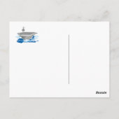 marineschip van de supervliegdekschepen briefkaart (Achterkant)