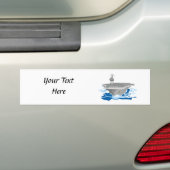 marineschip van de supervliegdekschepen bumpersticker (Op auto)