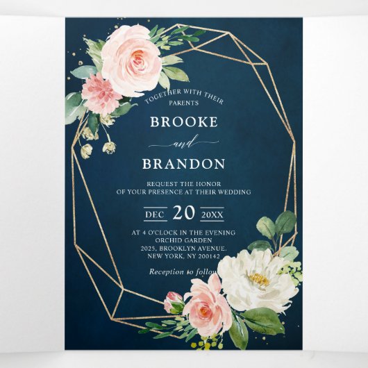 marineslag met pink en flesje drieluik aankondiging (Binnenkant midden)