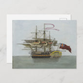 marineslagschip briefkaart (Voorkant / Achterkant)