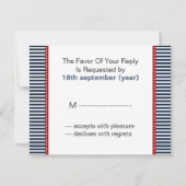 marineslappen, reddingsboei, zeevertrouwrsvp RSVP kaartje (Achterkant)