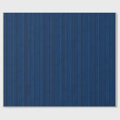 marinesluiblauwe instripes cadeaupapier (Vlak)