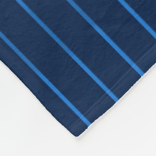 marinesluiblauwe instripes fleece deken (Hoek)