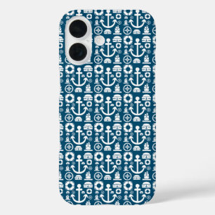Marinesoldaat Element zee patroon iPhone 16 Hoesje