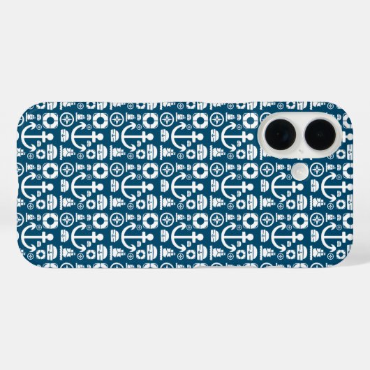 Marinesoldaat Element zee patroon Case-Mate iPhone Case (Achterkant (horizontaal))