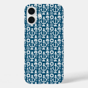 Marinesoldaat Element zee patroon iPhone 16 Plus Hoesje