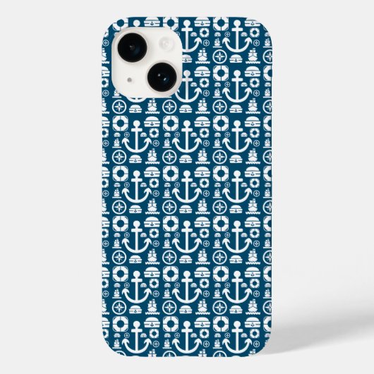 Marinesoldaat Element zee patroon Case-Mate iPhone Case (Achterkant)