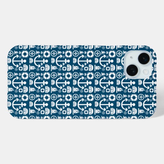Marinesoldaat Element zee patroon Case-Mate iPhone Case (Achterkant (horizontaal))