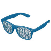 Marinesoldaat Element zee patroon Retro Zonnebril (Gekanteld)