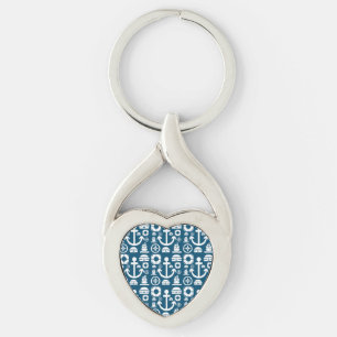 Marinesoldaat Element zee patroon Sleutelhanger