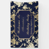  marinesolfvis - 40e verjaardag spandoek (Verticaal)