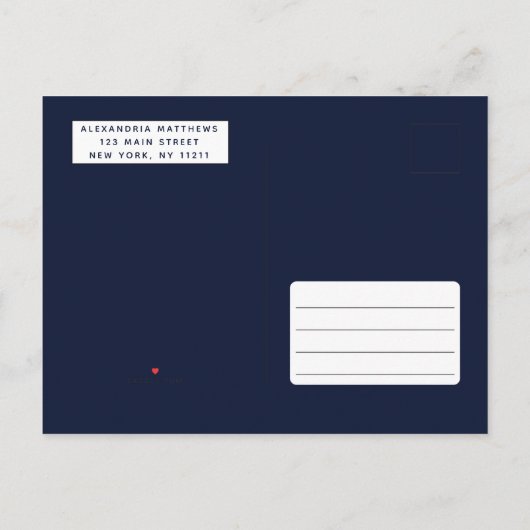 marinesolfvis - 40e verjaardag uitnodiging briefkaart (Achterkant)