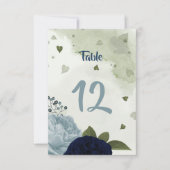 marinesolijfblauw groen tafelnummer (Voorkant)