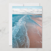 marinestrand aan de blauwe kust Weddenschap Kaart (Achterkant)