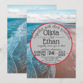 marinestrand aan de blauwe kust Weddenschap Kaart (Voorkant / Achterkant)