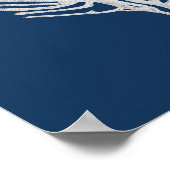 Marinestrand Zee Koraal omhuld wandkunst van het s Poster (Hoek)