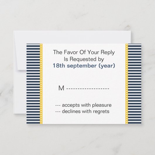 marinestrepen, kompas-nautische bruiloft rsvp 3,5  (Achterkant)