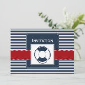 marinestrepen, reddingsboei, nautische trouwuitnod kaart (Staand voorkant)